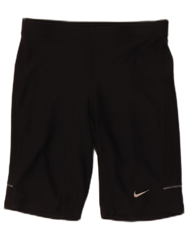 Nike Womens Dri Fit Sport Shorts UK 8 Small  Black Polyester