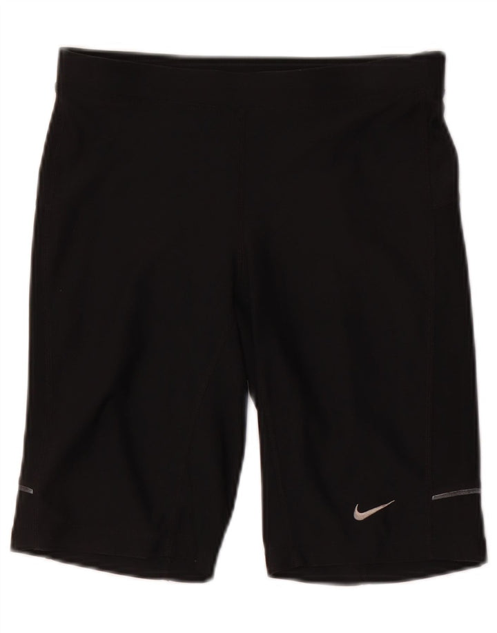 Pantaloncini sportivi Nike da donna Dri Fit UK 8 piccoli poliestere nero