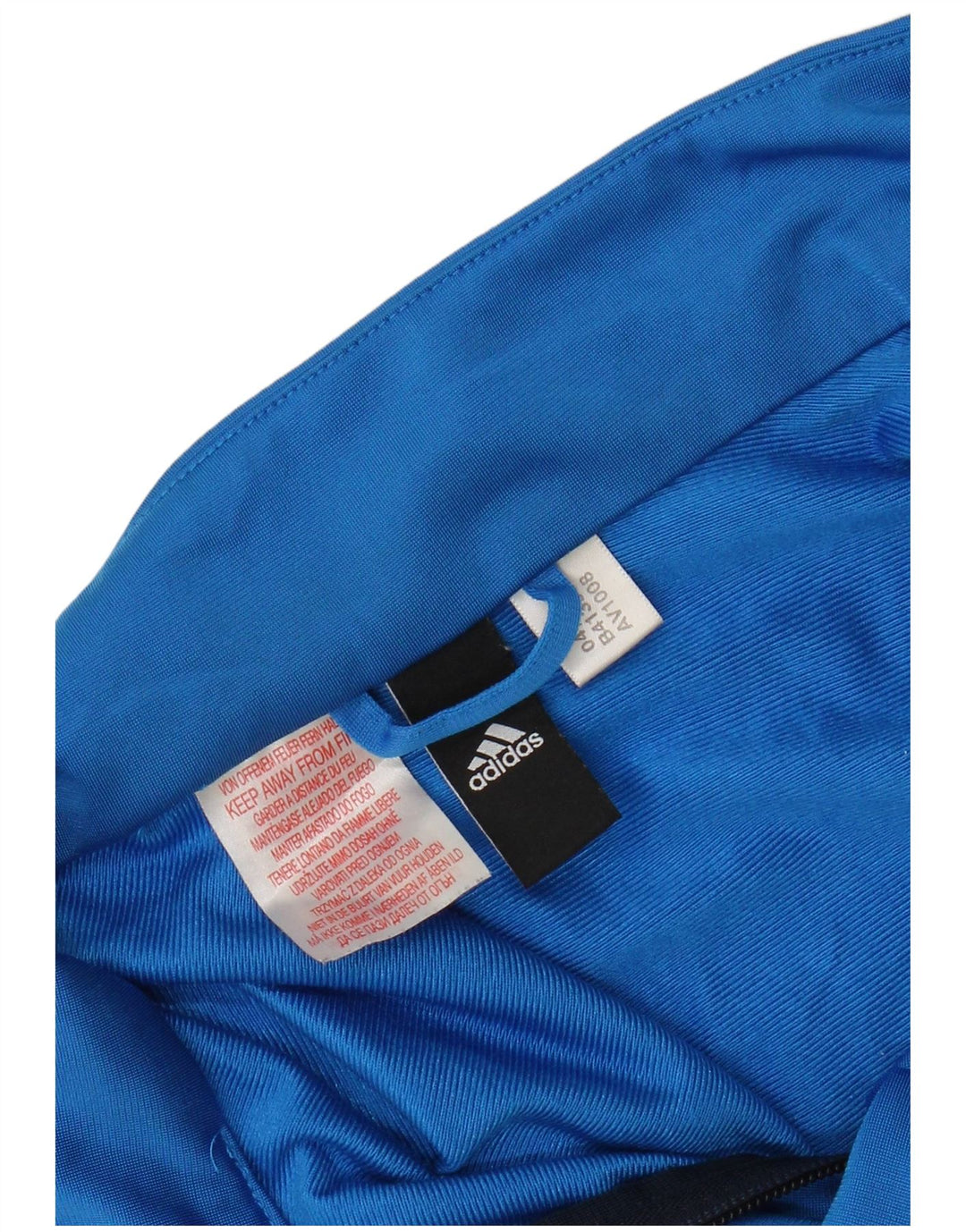 Giacca da tuta da donna Adidas UK 12 Medium Blu Navy Colourblock