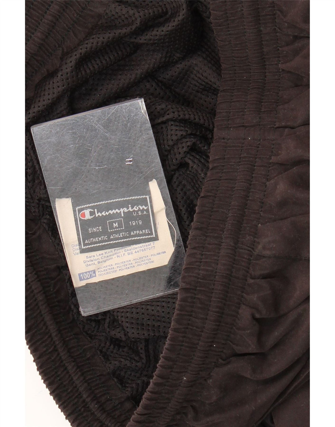 Pantaloni da tuta da uomo Champion in poliestere nero medio