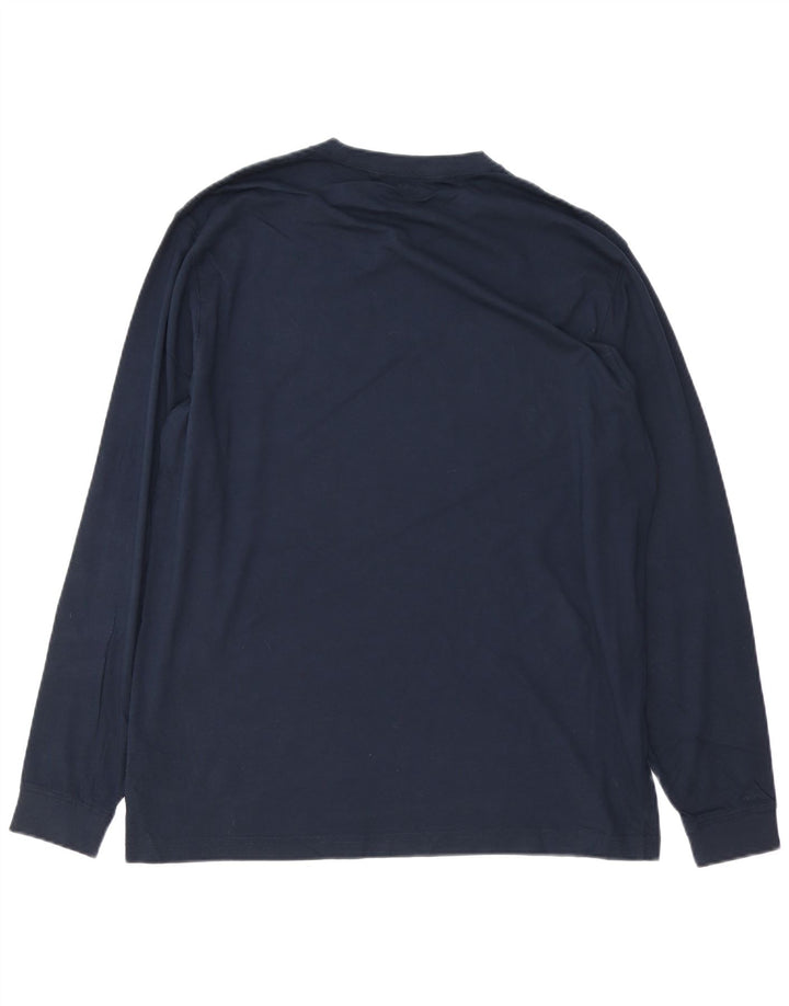 L.L.BEAN Top da uomo con vestibilità tradizionale grafica manica lunga blu navy medio