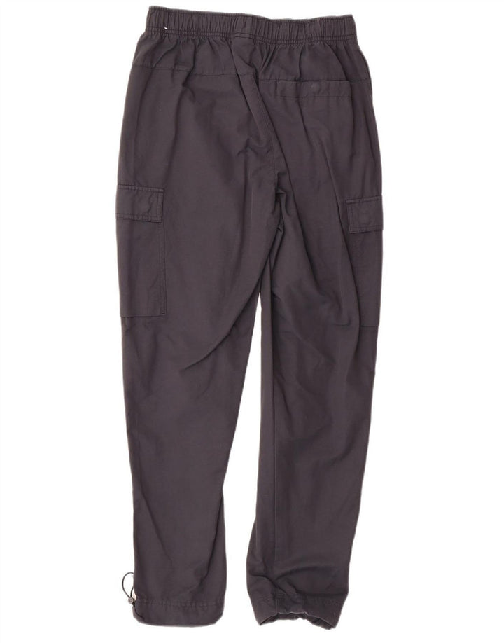 NIKE Womens Straight Cargo Trousers Small W26 L28 Navy Blue Cotton