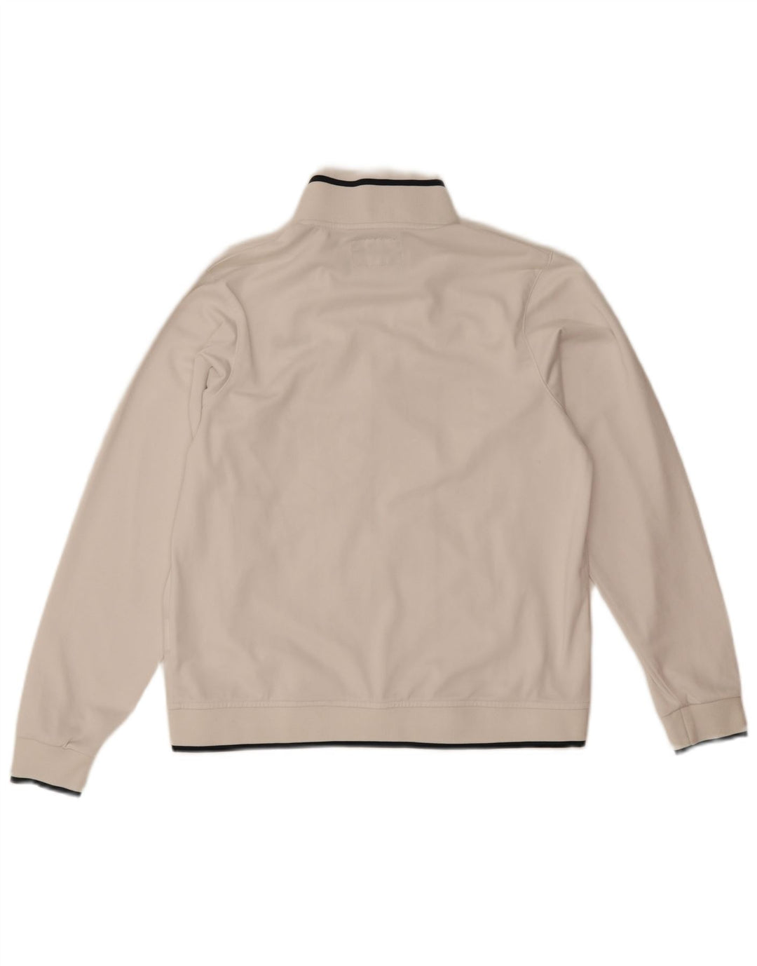 REEBOK Mens Tracksuit Top Jacket Small White Polyester