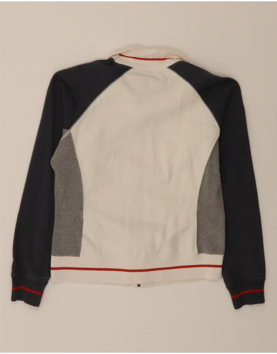 CHAMPION Womens Crop Tracksuit Top Jacket UK 10 Small White Colourblock Vintage Champion and Second-Hand Champion from Messina Hembry 
