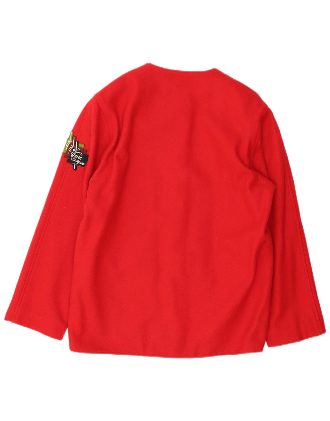 Giacca blazer vintage da donna a 5 bottoni UK 14 rossa media