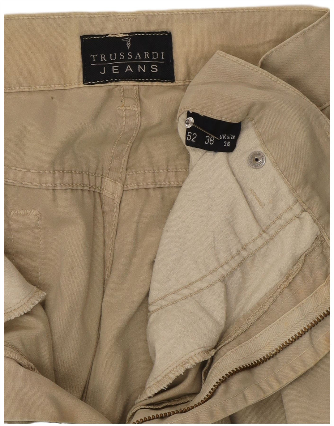 Pantaloni Casual Dritti Uomo Trussardi W36 L30 Grigi