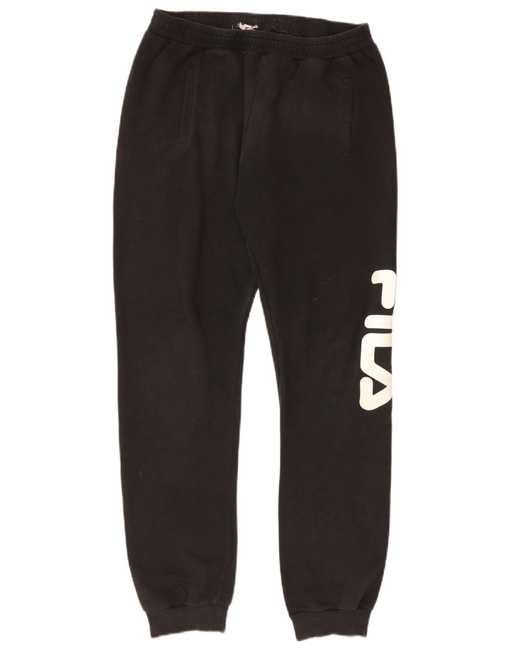 Pantaloni da tuta con grafica da uomo Fila Joggers medi neri