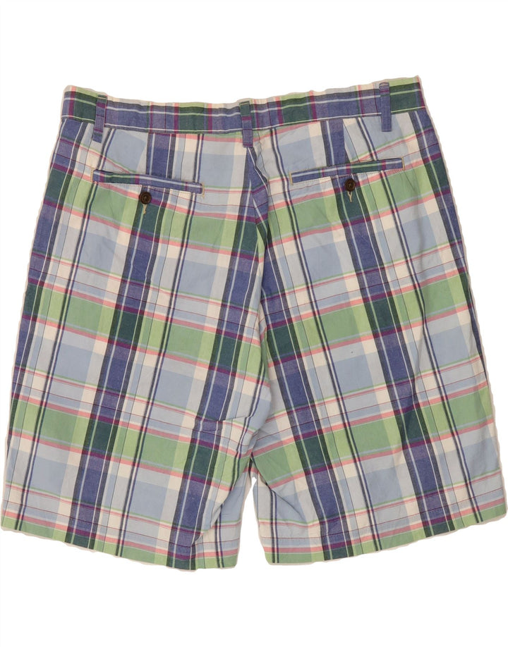 NAUTICA Mens Chino Shorts W36 Large Blue Check Cotton Vintage Nautica and Second-Hand Nautica from Messina Hembry 