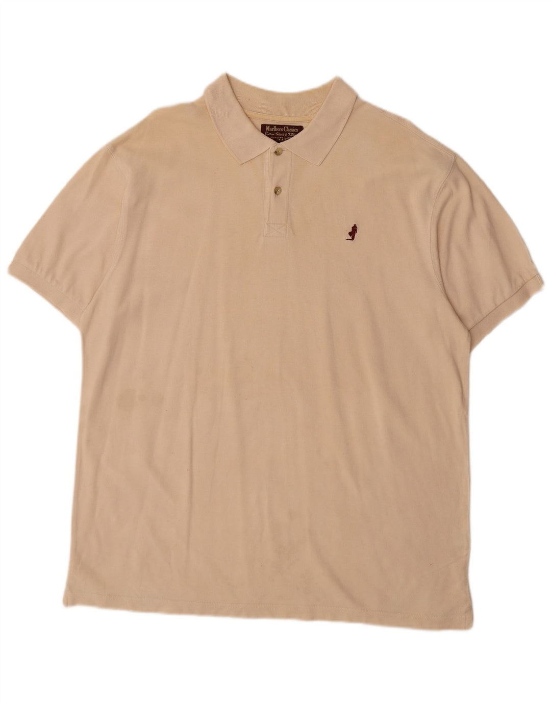 Polo da uomo MARLBORO CLASSICS 2XL in cotone beige