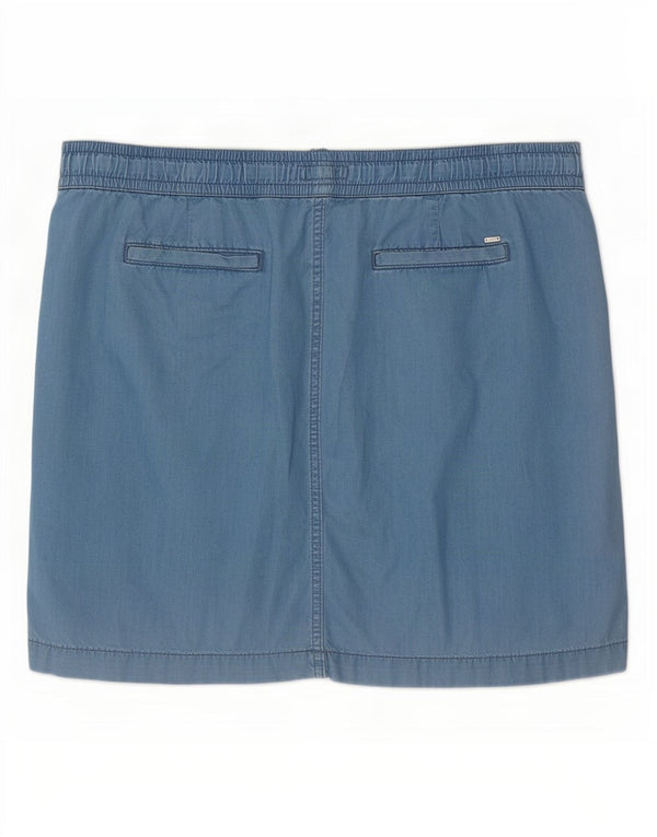 Minigonna da donna Tommy Hilfiger US 12 Large W36 cotone blu