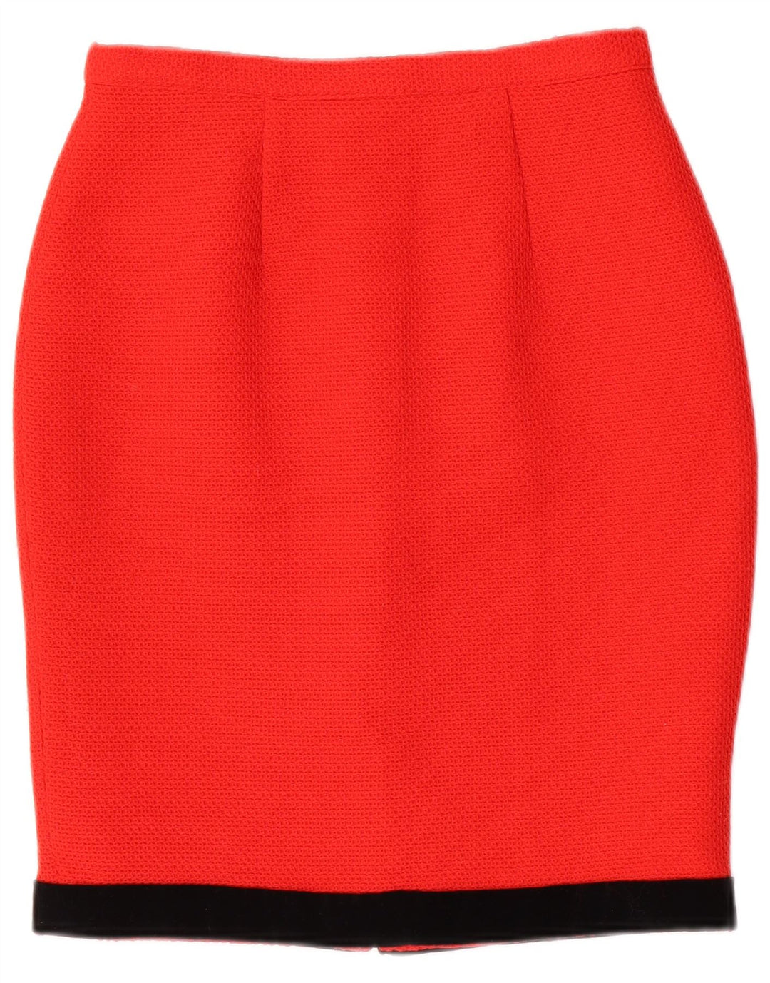 Set gonna 2 pezzi da donna VINTAGE IT 44 medio W26 poliestere rosso