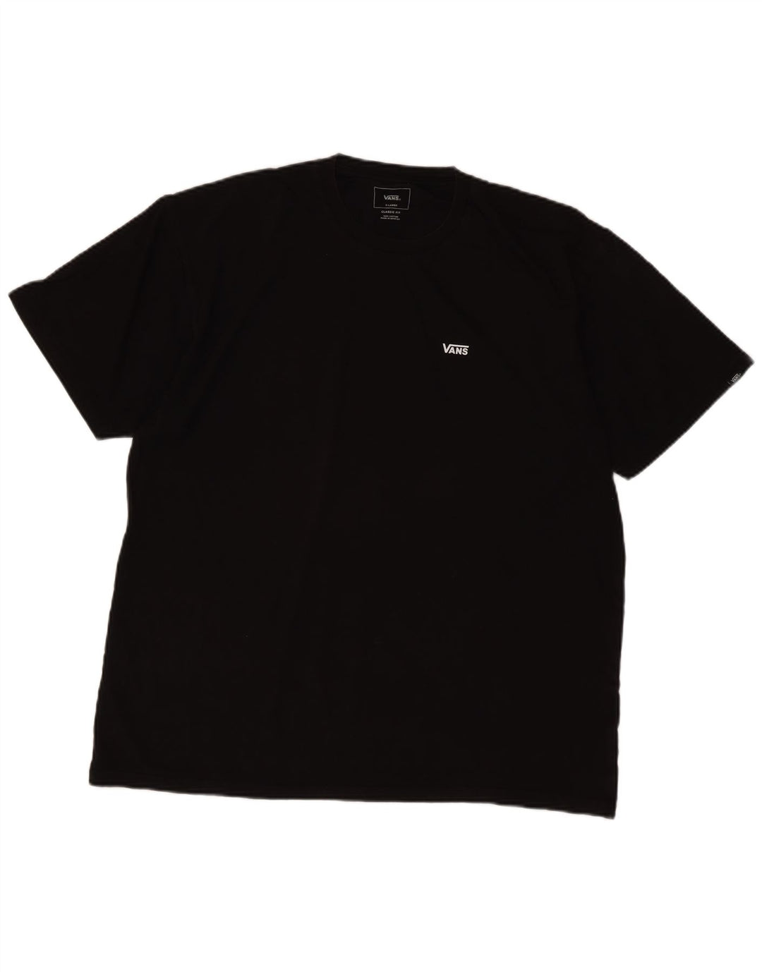 T-shirt da uomo Vans Classic Fit XL in cotone nero