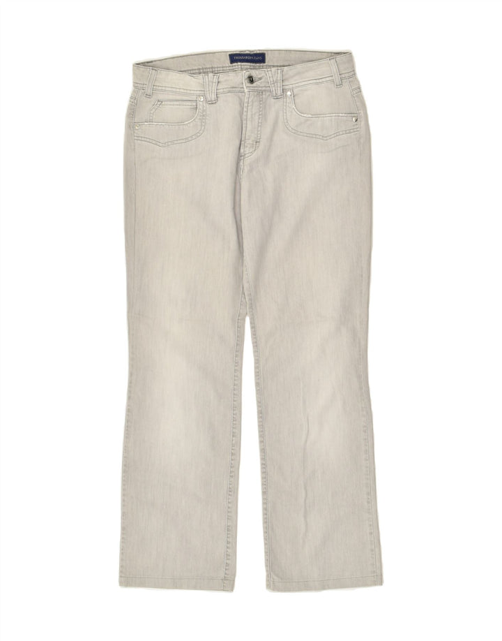 TRUSSARDI JEANS Womens Bootcut Jeans W31 L28  Grey Cotton | Vintage Trussardi Jeans | Thrift | Second-Hand Trussardi Jeans | Used Clothing | Messina Hembry 