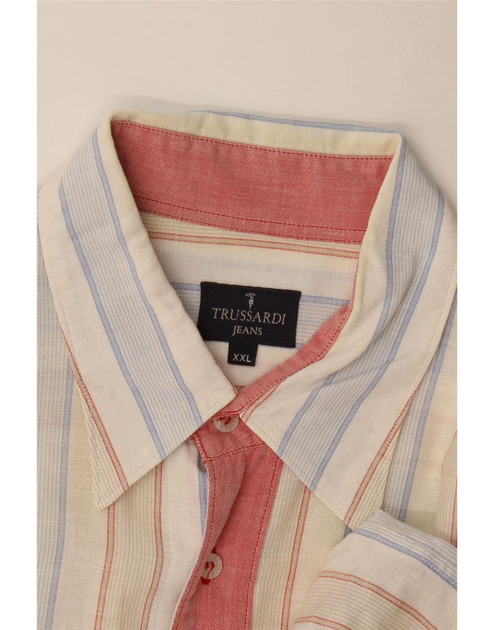 Camicia Trussardi Jeans Uomo 2XL Righe Multicolore
