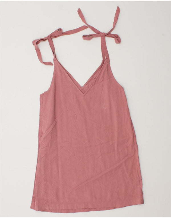 Abito sottoveste da donna Topshop UK 8 piccolo in viscosa rosa