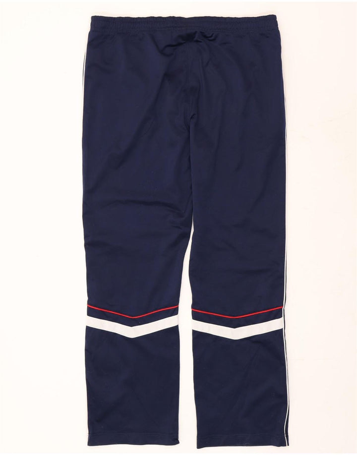 Pantaloni da tuta da uomo Fila Large in poliestere color block blu navy