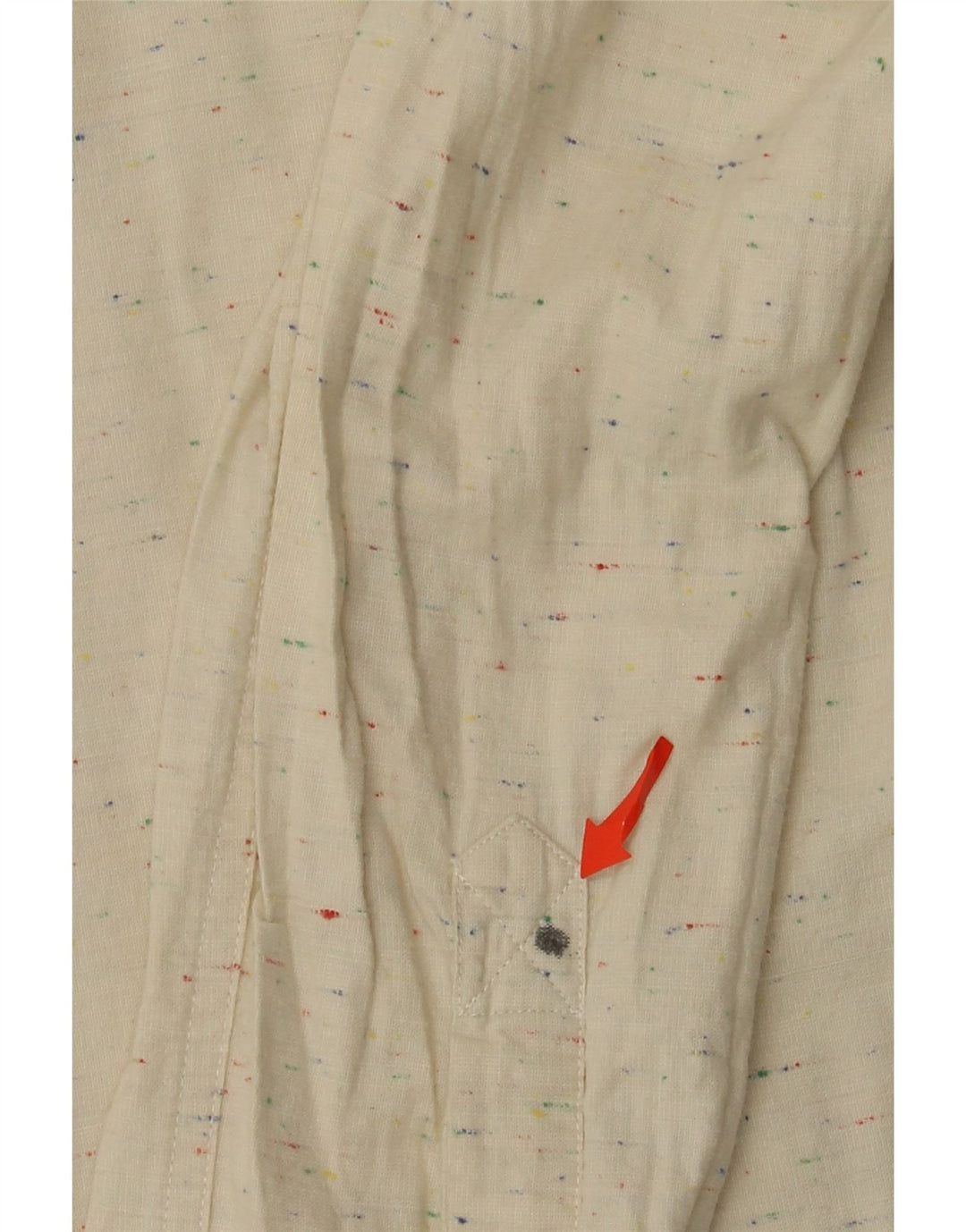 Camicia da uomo Barbour grande in cotone screziato beige