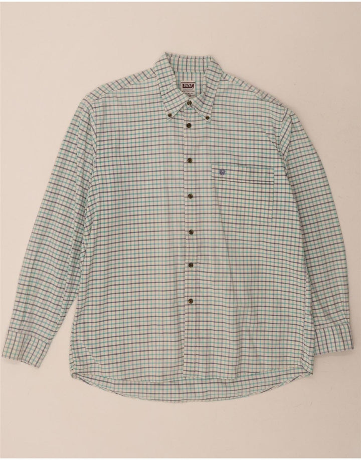 RIFLE Mens Shirt Large Multicoloured Check Cotton Vintage Rifle and Second-Hand Rifle from Messina Hembry 