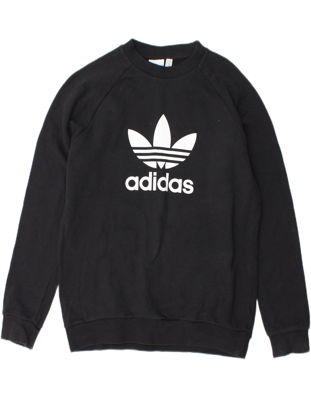 ADIDAS Mens Graphic Sweatshirt Jumper Medium Black Cotton Vintage Adidas and Second-Hand Adidas from Messina Hembry 