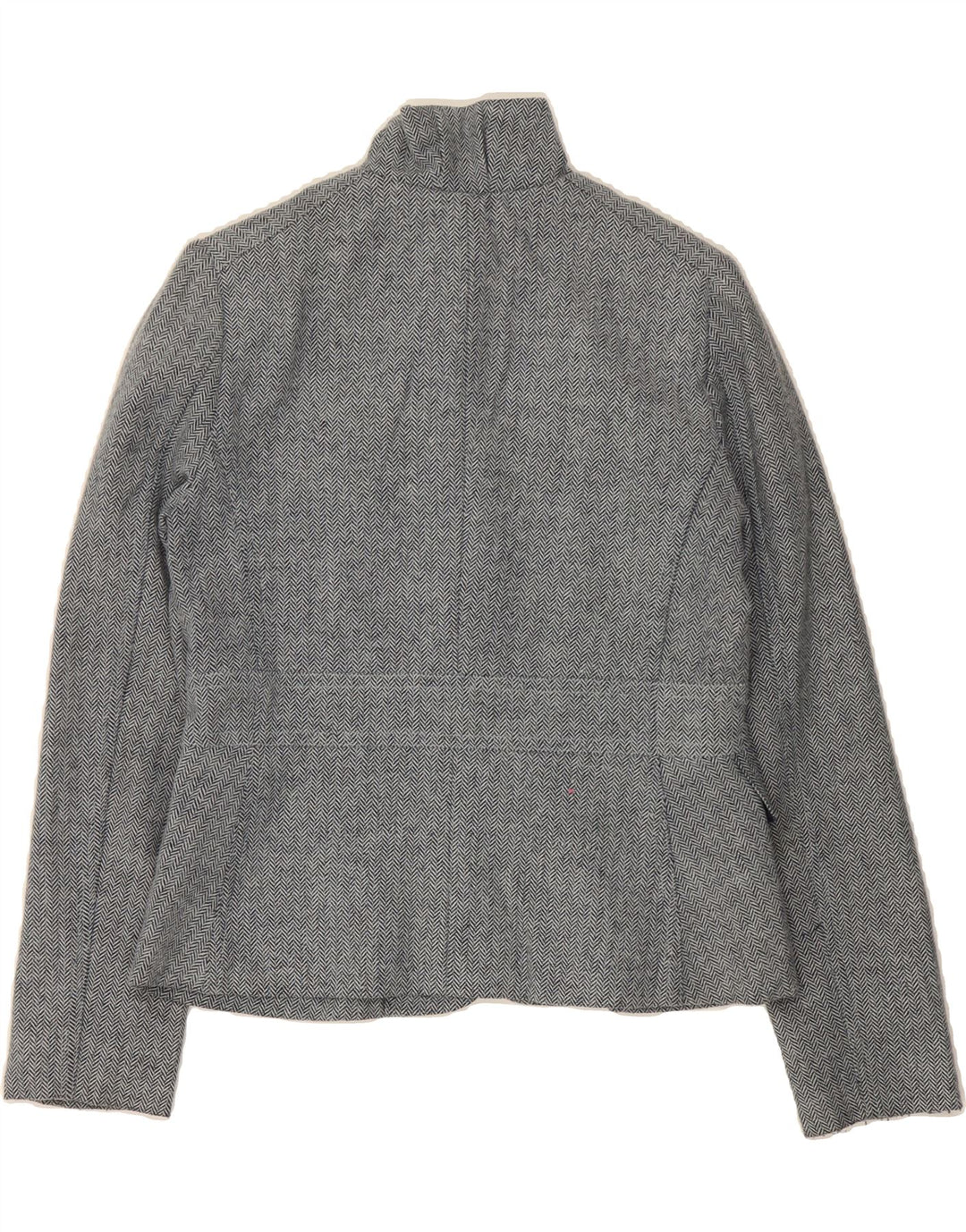 J. CREW Womens 3 Button Blazer Jacket US 6 Medium Blue Herringbone Wool Vintage J. Crew and Second-Hand J. Crew from Messina Hembry 