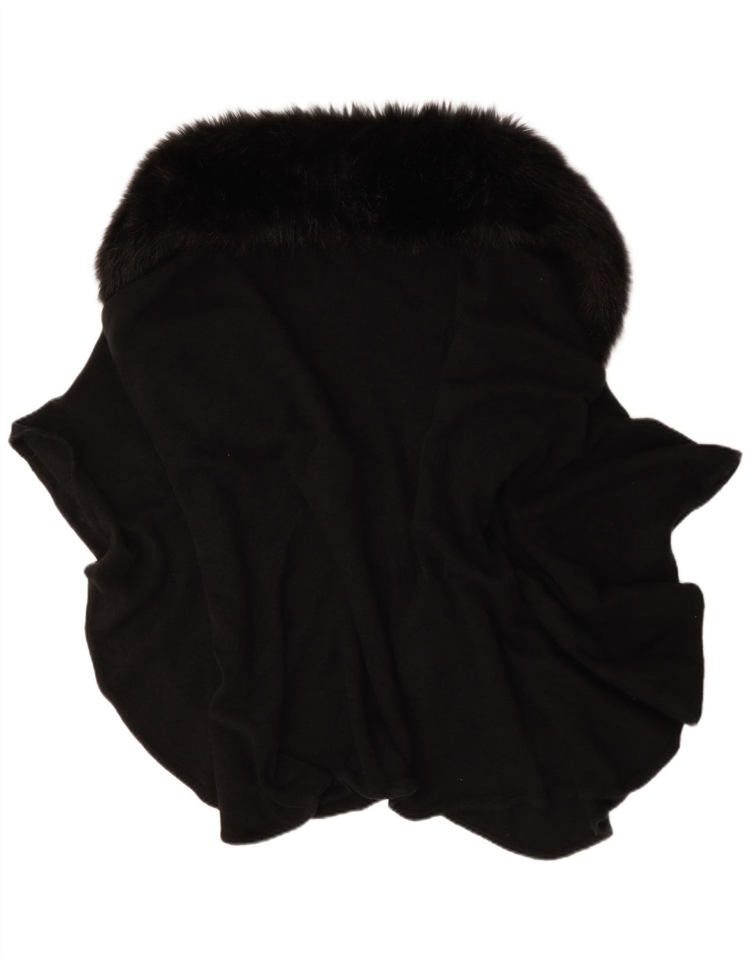 Cappotto poncho vintage da donna, taglia unica, nero