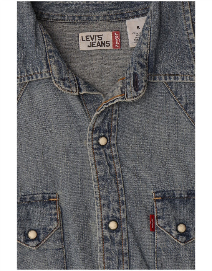 Camicia di jeans da uomo Levi's piccola in cotone blu