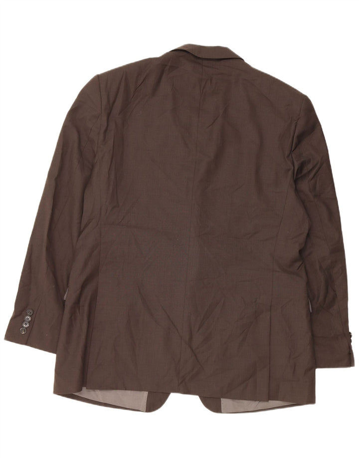 Giacca blazer da uomo a 2 bottoni French Connection UK 46 3XL lana marrone