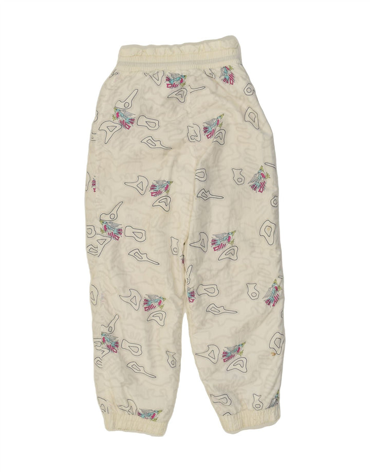 RODEO Girls Crazy Pattern Ski Trousers 11-12 Years White Spotted Nylon | Vintage Rodeo | Thrift | Second-Hand Rodeo | Used Clothing | Messina Hembry 