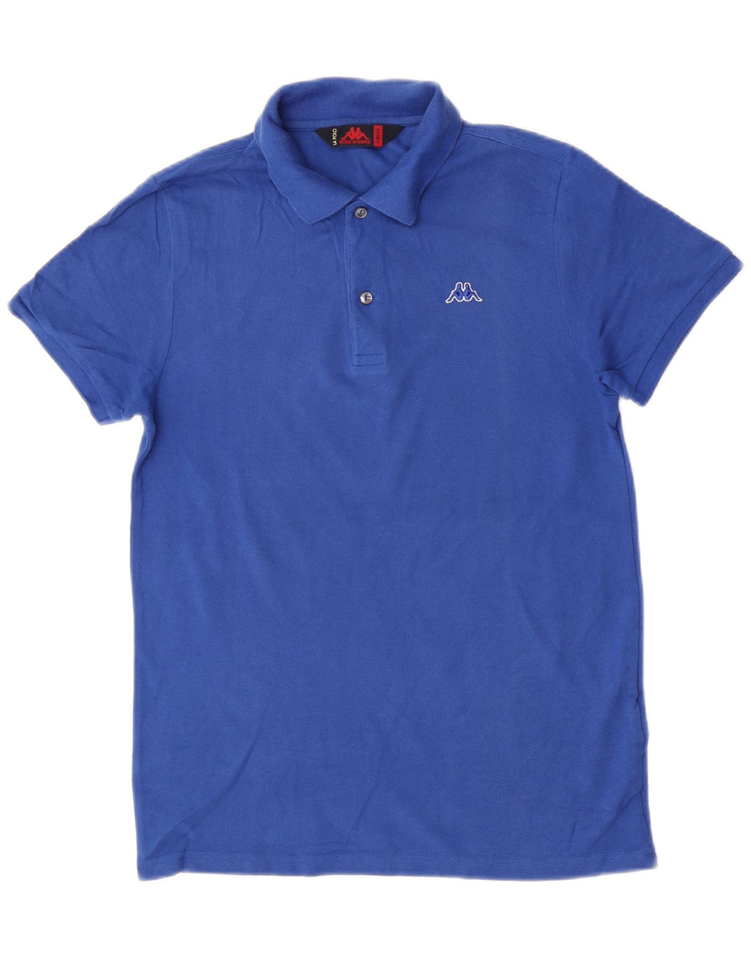 Polo Kappa Uomo Blu Medio in cotone
