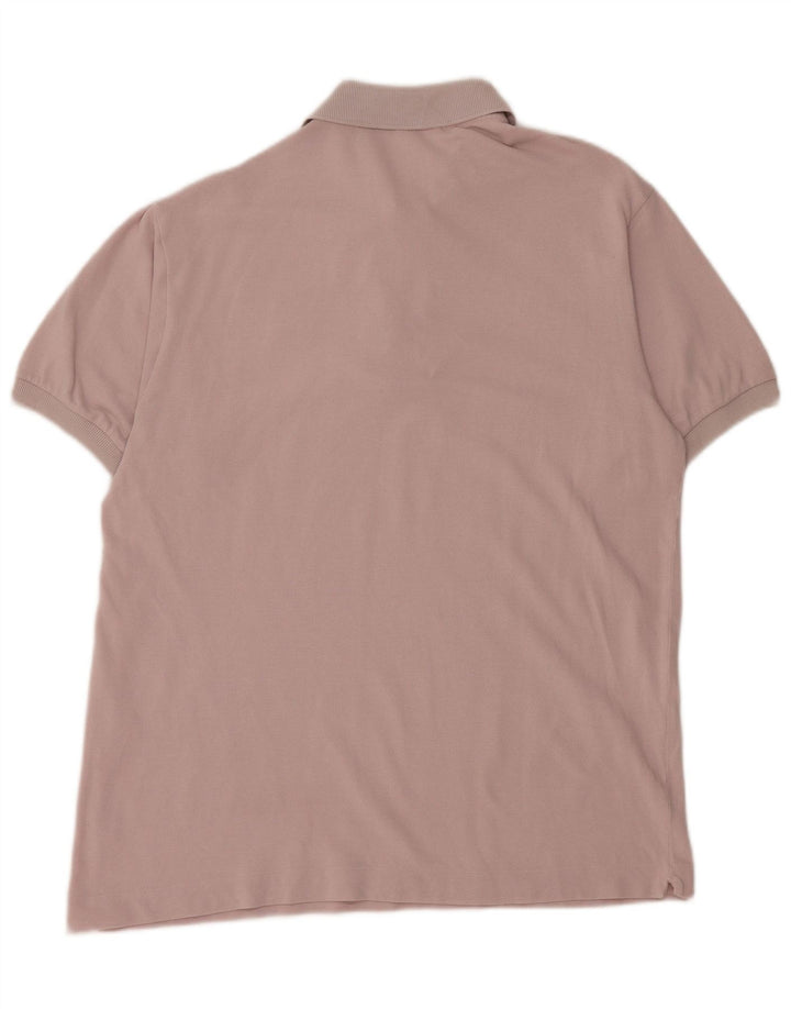 Polo da uomo Lacoste taglia 4 in cotone rosa medio