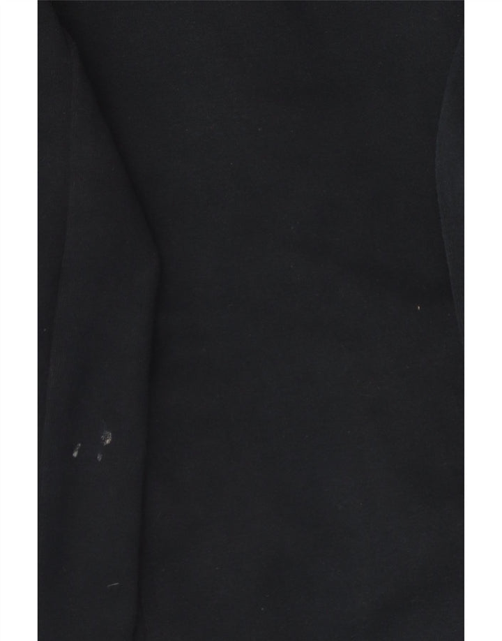 Maglione con cappuccio e zip oversize da donna NIKE UK 10 piccolo in cotone blu navy