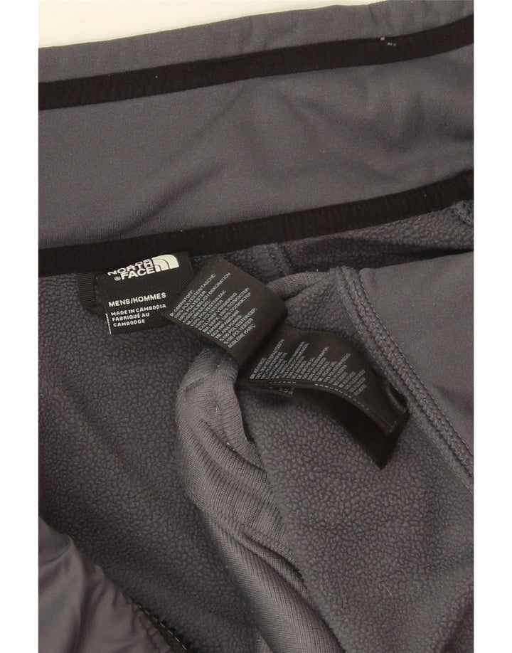 Giacca da ginnastica da uomo The North Face piccola in poliestere grigio