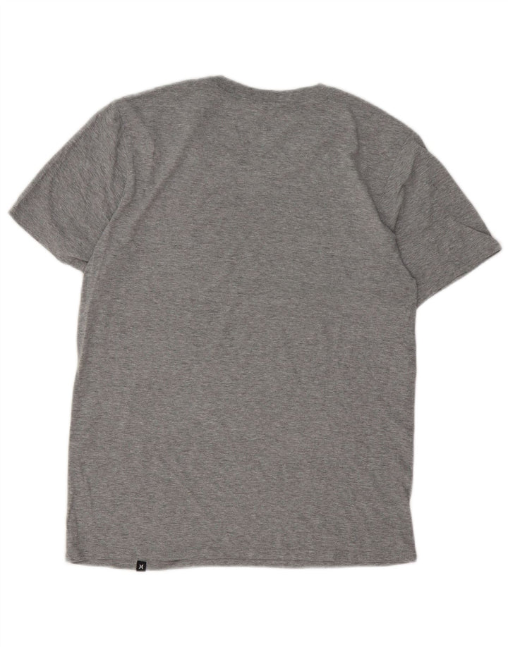 T-shirt da uomo Hurley Top Small in cotone chiazzato grigio