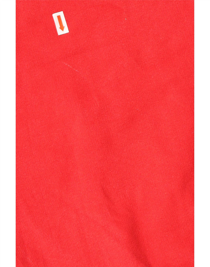 Maglione con cappuccio grafico da uomo Superdry piccolo in cotone rosso