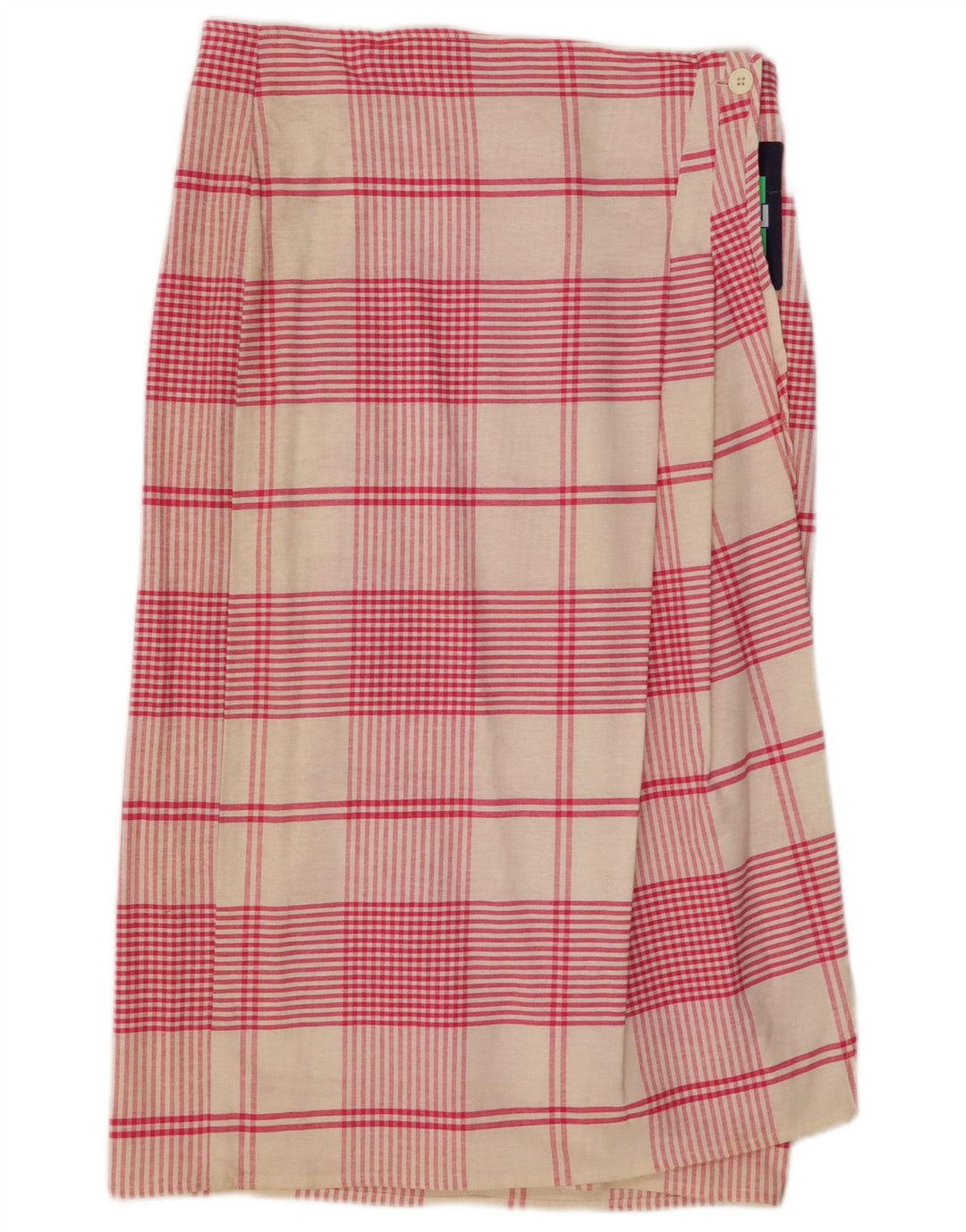 Gonna a portafoglio da donna Touche IT 46 Large W30 in cotone a quadri rosa
