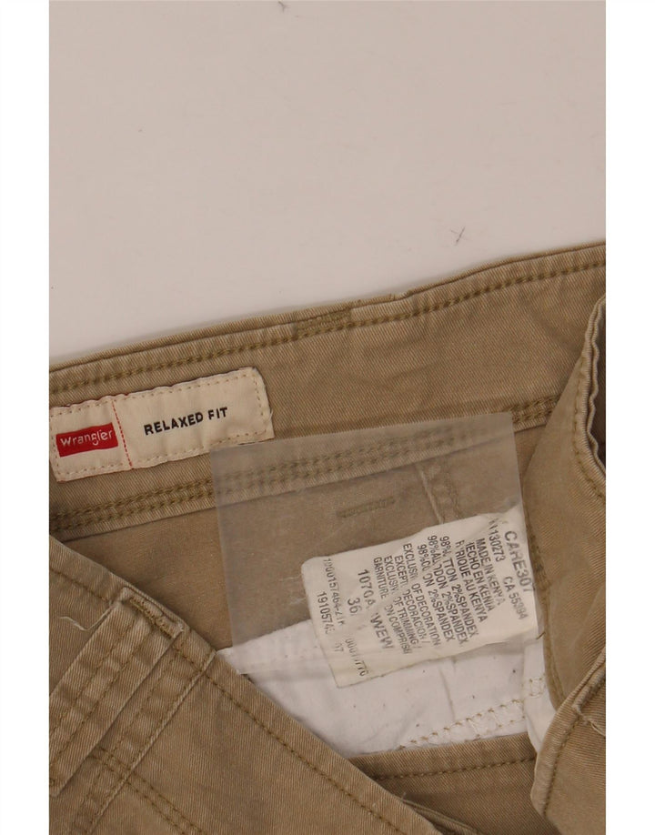Pantaloni cargo da uomo dalla vestibilità comoda WRANGLER W36 L34 cotone beige