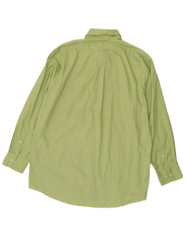 Camicia Izod da uomo vestibilità regolare taglia 16 grande cotone verde