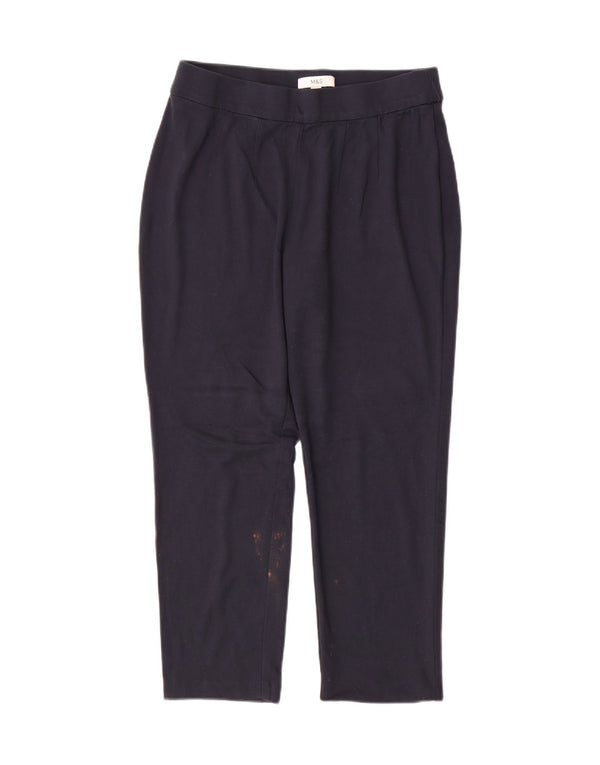 Pantaloni corti da donna Marks & Spencer UK 14 medi W30 L25 Blu navy