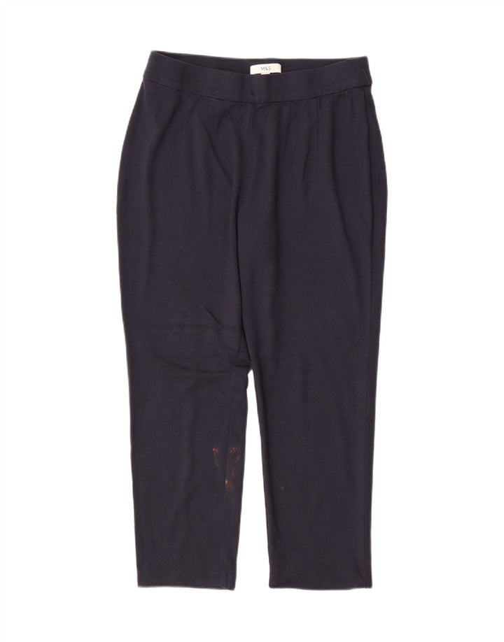 Pantaloni corti da donna Marks & Spencer UK 14 medi W30 L25 Blu navy
