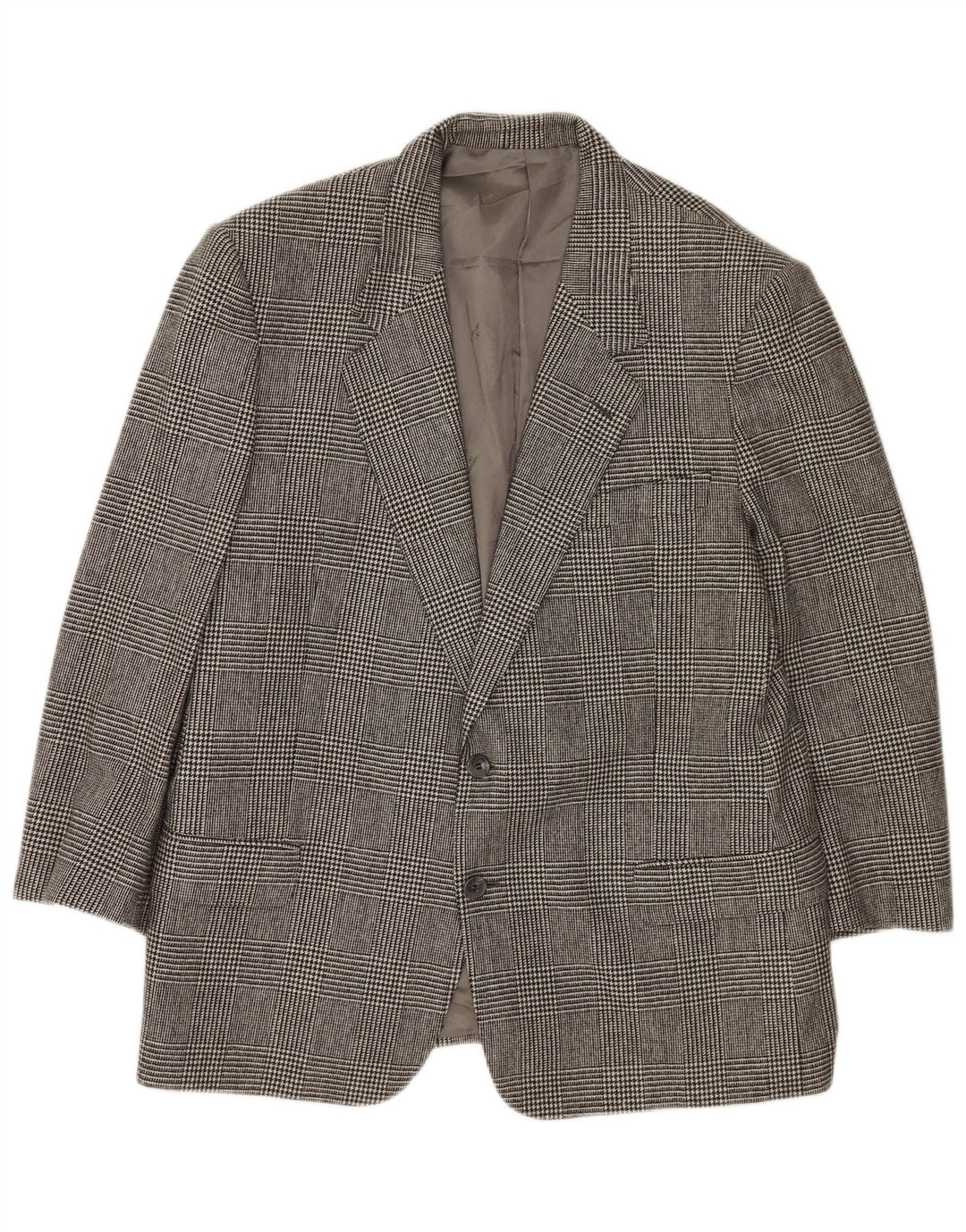 Giacca blazer da uomo a 2 bottoni Valentino IT 54 2XL pied de poule grigio