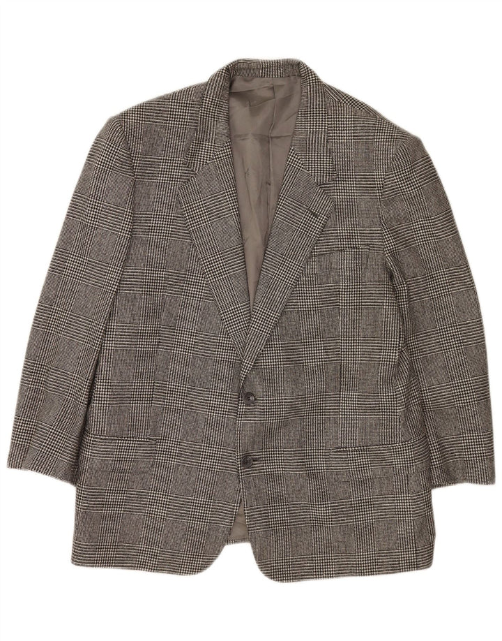 Giacca blazer da uomo a 2 bottoni Valentino IT 54 2XL pied de poule grigio