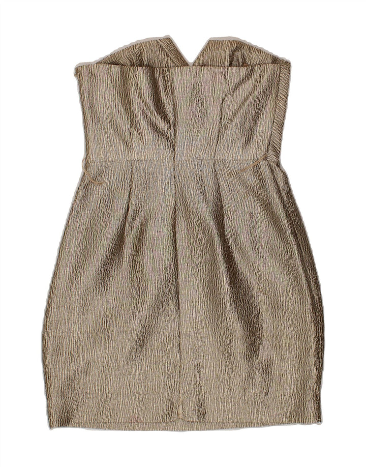 COAST Womens Strapless Dress UK 8 Small Beige Polyester Vintage Coast and Second-Hand Coast from Messina Hembry 