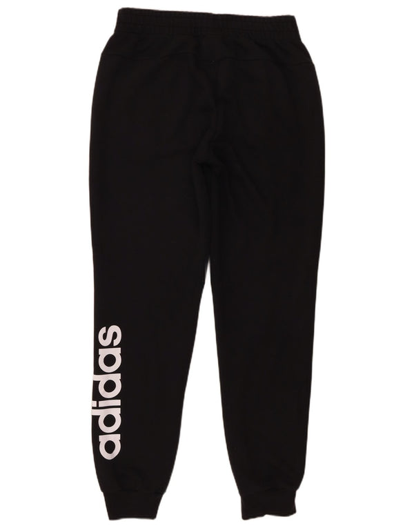 Pantaloni da tuta con grafica Adidas da donna Joggers UK 12/14 Medio Nero