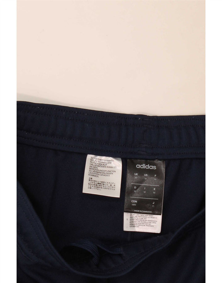 Pantaloni da tuta Adidas Climalite da uomo medi in poliestere blu navy