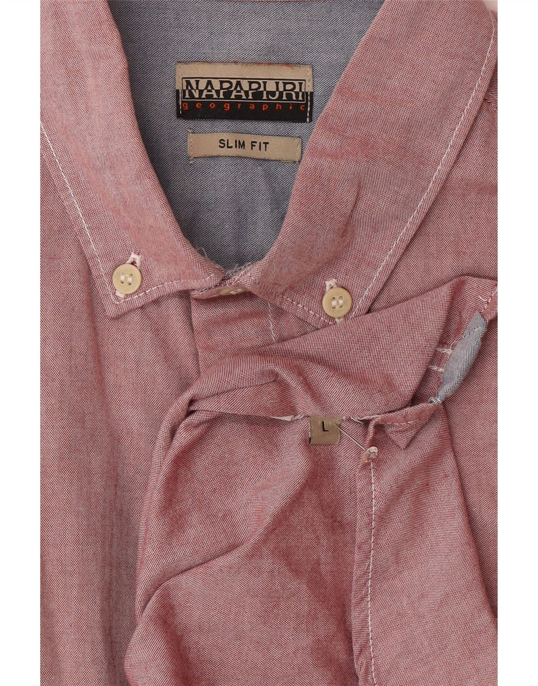 Camicia slim fit da uomo Napapijri grande rosa