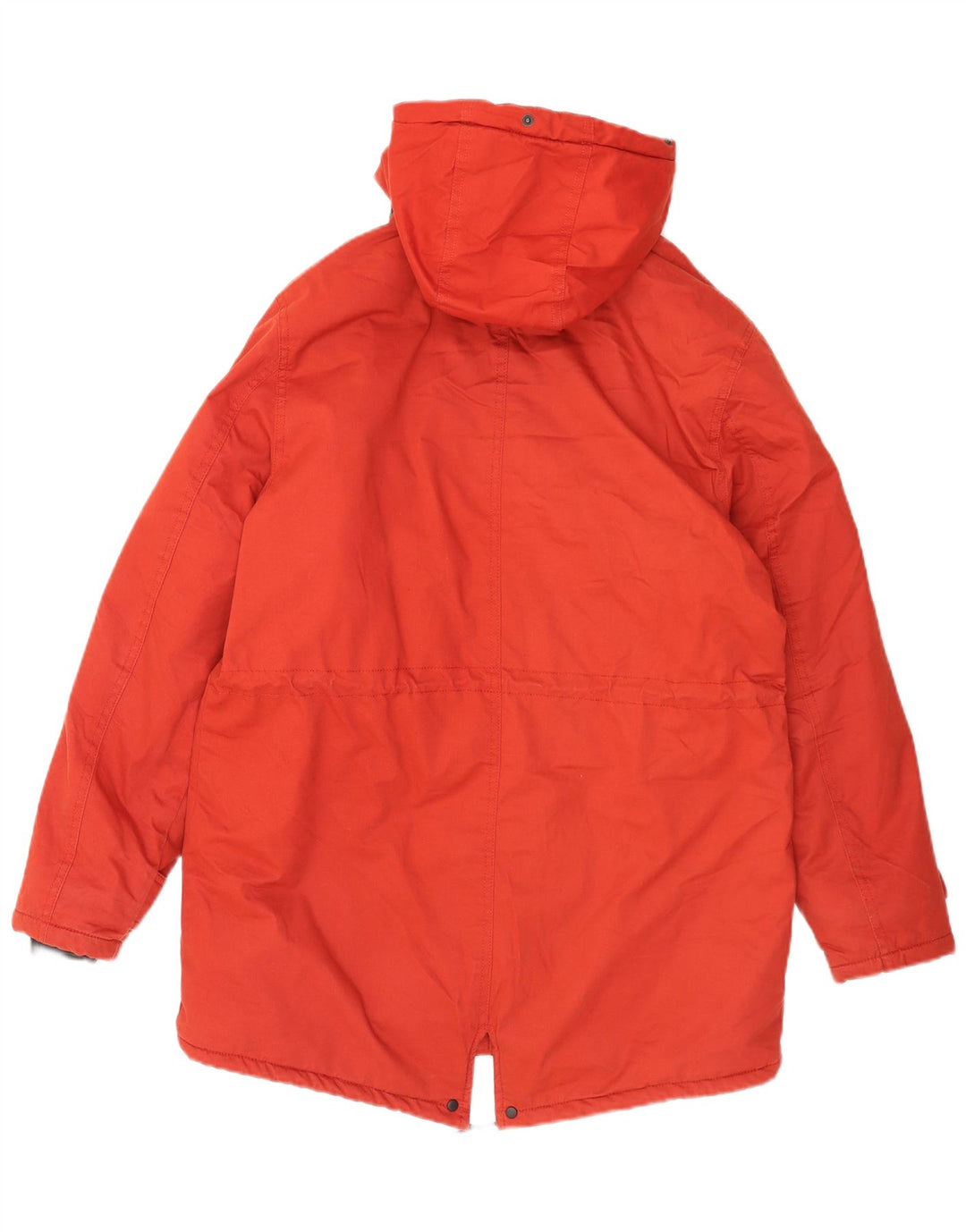 Giacca Parka con cappuccio da uomo Zara UK 38 rosso medio in cotone