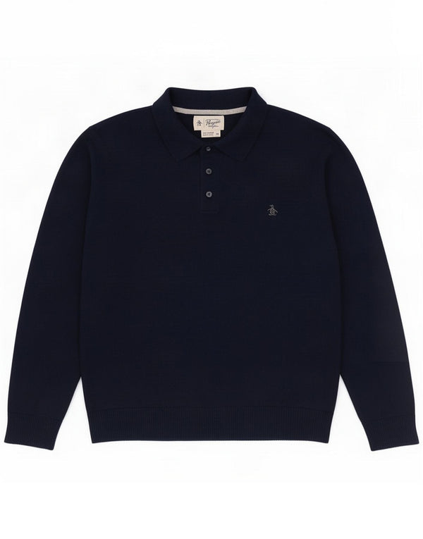 Maglione a collo alto da ragazzo Penguin 15-16 anni XL Lana merino blu navy