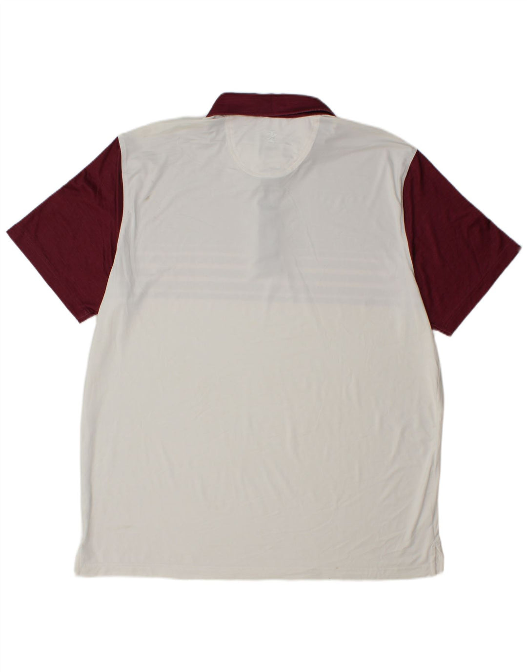 Polo da uomo IZOD XL in poliestere color block bianco
