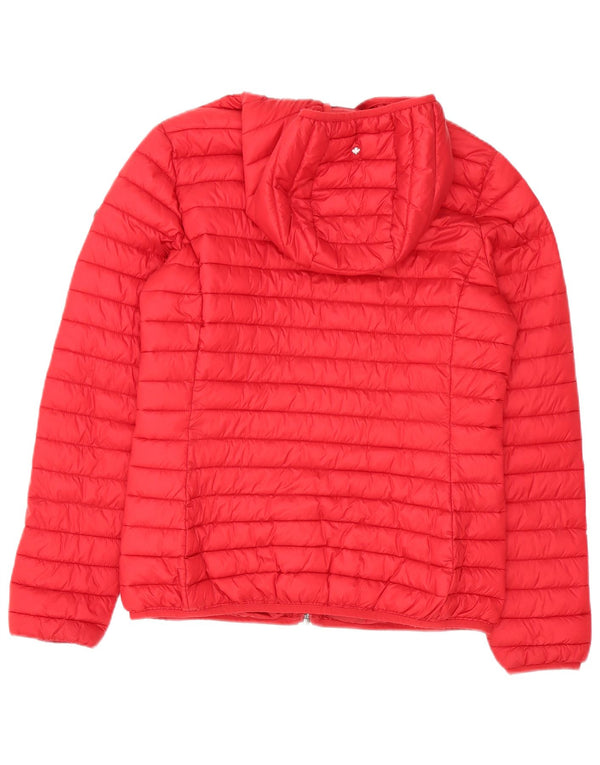 Giacca imbottita con cappuccio da donna Canadiens UK 16 Large Rosso Poliammide