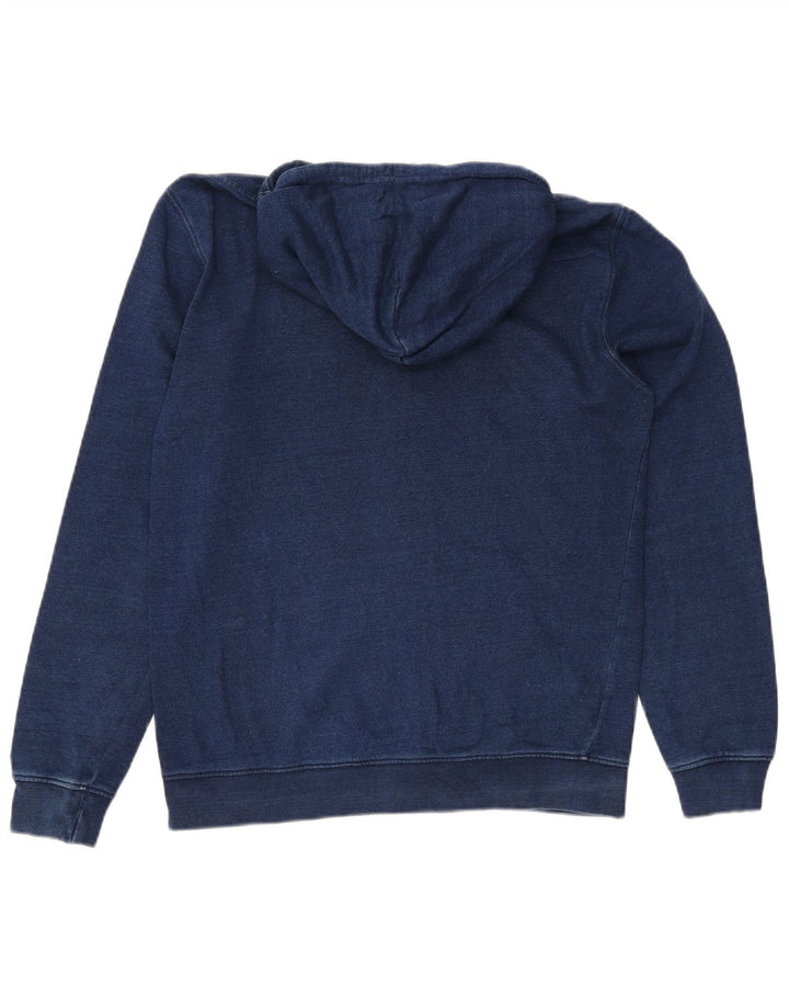 Maglione con cappuccio e zip grafica da uomo CHAMPION piccolo blu navy
